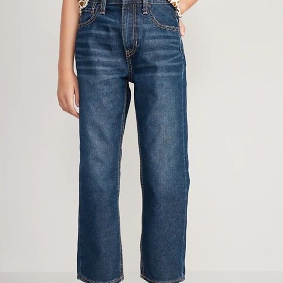 Old Navy Girls Jeans Lot of 3, High Rise Flare & Slouchy Straight Size 16 - Picture 2 of 12